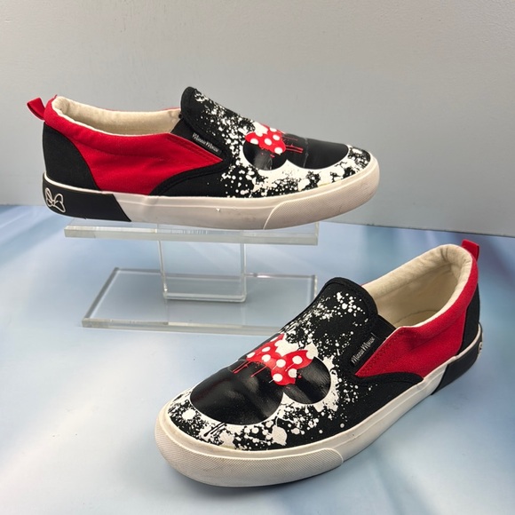 Disney Shoes - Disney Red and Black Flats with Bow